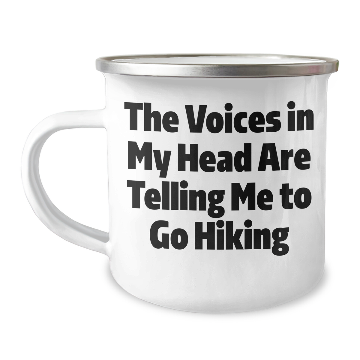 Funny Hiking Quotes Gifts from Friends for Hiking Enthusiasts, Inspirational Camping Mug for Dad's Special Day, 12 oz Stainless Steel with Enamel Finish - Image 1
