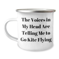 Load image into Gallery viewer, Kite Flying Gifts for Men - The Voices In My Head Are Telling Me To Go Kite Flying - Funny Camping Mug for Father&#39;s Day - Image 1
