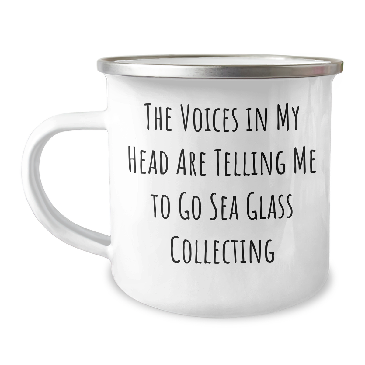 Sea Glass Collecting Gifts, Funny Quote Camping Mug, Gifts from Men to Sea Glass Collecting Women, Mother's Day Unique Gifts, Handcrafted for Sea Glass Enthusiasts - Image 1