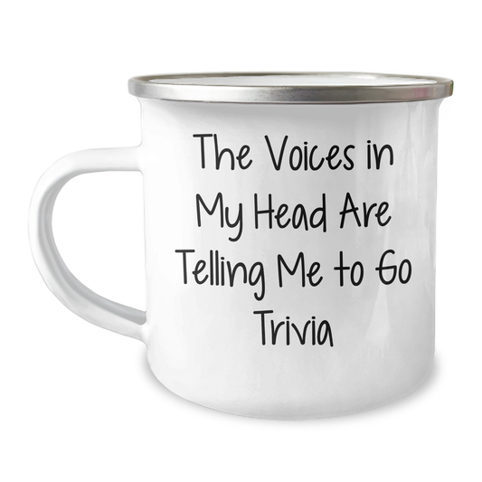 Trivia Camping Mug: Funny Quote for Mom's Special Day, Gifts from Friends, Unique Trivia Gifts for Her - Image 1