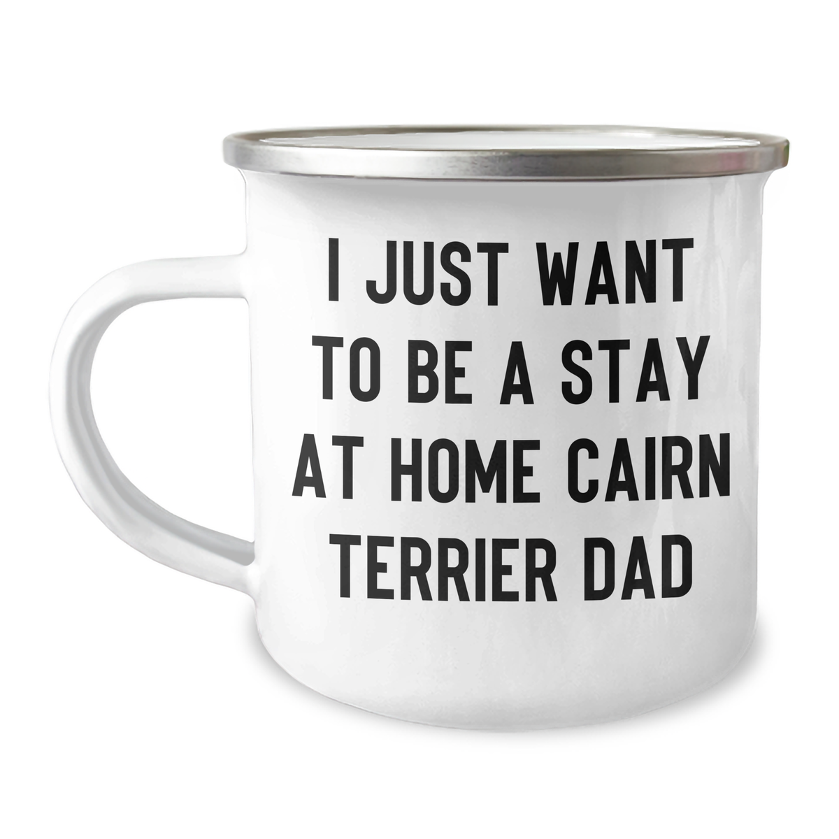 Cairn Terrier Dad Gifts, Funny Quote Camping Mug for Him, Father's Day Unique Gifts from Men to Cairn Terrier Dog Lovers - Image 1