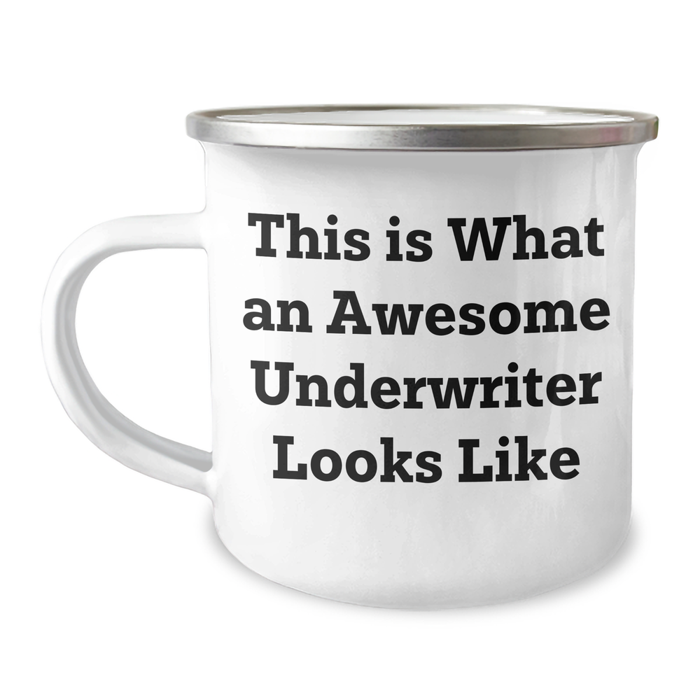 Underwriter Gifts: This Is What An Awesome Underwriter Looks Like Camping Mug | Funny Gifts for Underwriters from Dad on Father's Day - Image 1