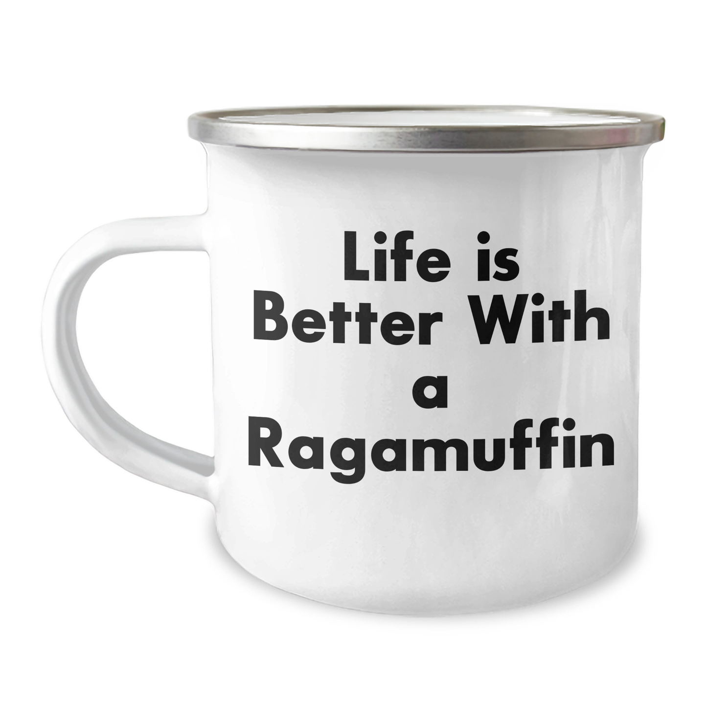 Ragamuffin Cat Lovers Camping Mug, Funny Quote, Gifts from Dad, Unique Gifts for Men, Ragamuffin Cat Enthusiasts - Image 1