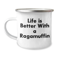 Load image into Gallery viewer, Ragamuffin Cat Lovers Camping Mug, Funny Quote, Gifts from Dad, Unique Gifts for Men, Ragamuffin Cat Enthusiasts - Image 1
