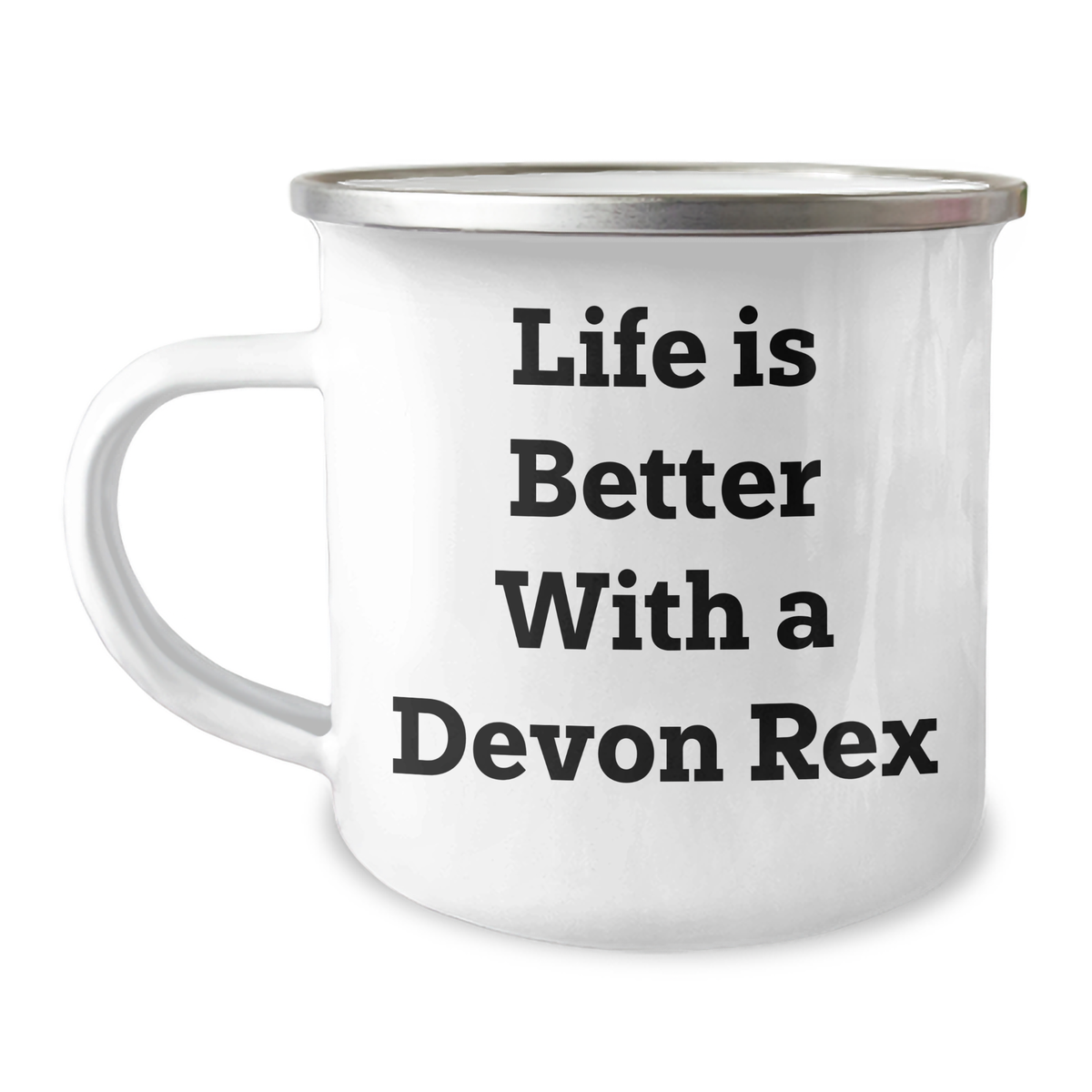 Devon Rex Cat Lovers Gifts from Men to Family - Life is Better with a Devon Rex, Funny Camping Mug for Father's Day - Image 1
