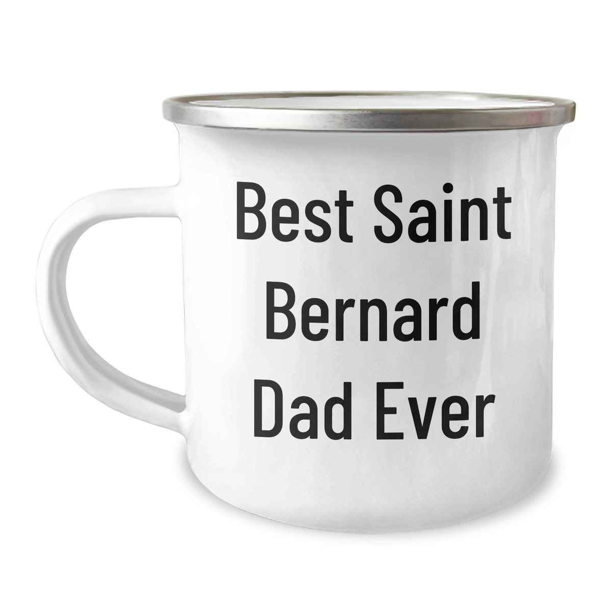 Saint Bernard Dog Dad Gifts from Family - Best Camping Mug Ever, Funny Father's Day Unique Gifts for Men - Image 1