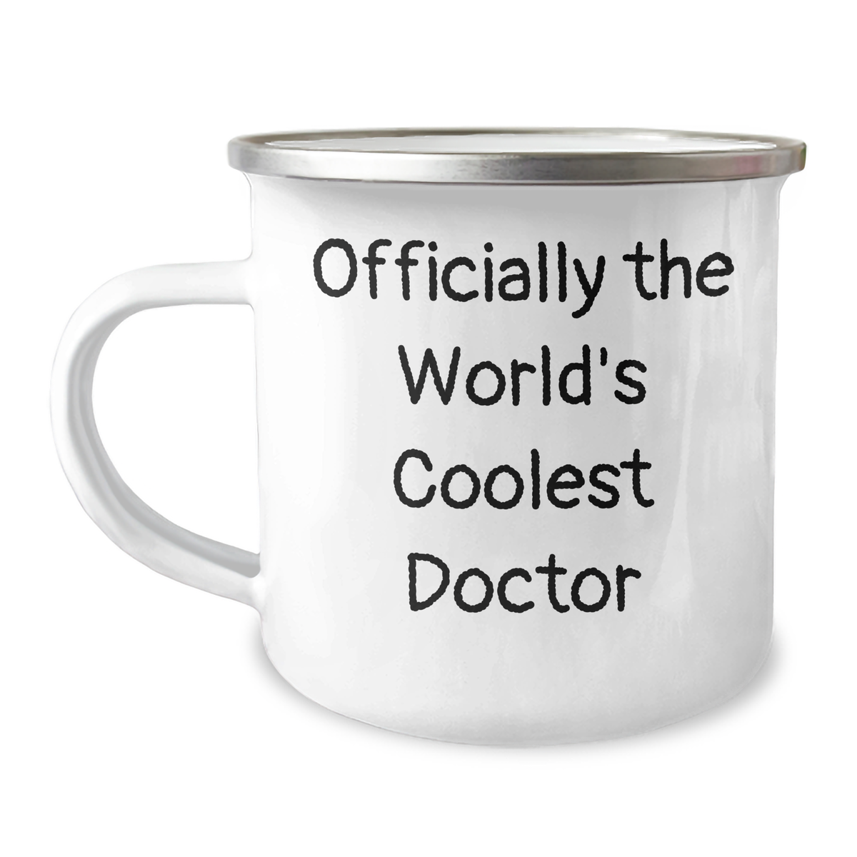 Funny Gifts from Men to Officially The World's Coolest Doctor, Mother's Day Unique Gifts for Her, Camping Mug for Outdoor Adventures, 'Officially The World's Coolest Doctor' Quote, Doctor Gifts - Image 1
