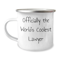 Load image into Gallery viewer, Funny Lawyer Gifts from Friends, Officially The World&#39;s Coolest Lawyer, Camping Mug for Mother&#39;s Day - Image 1
