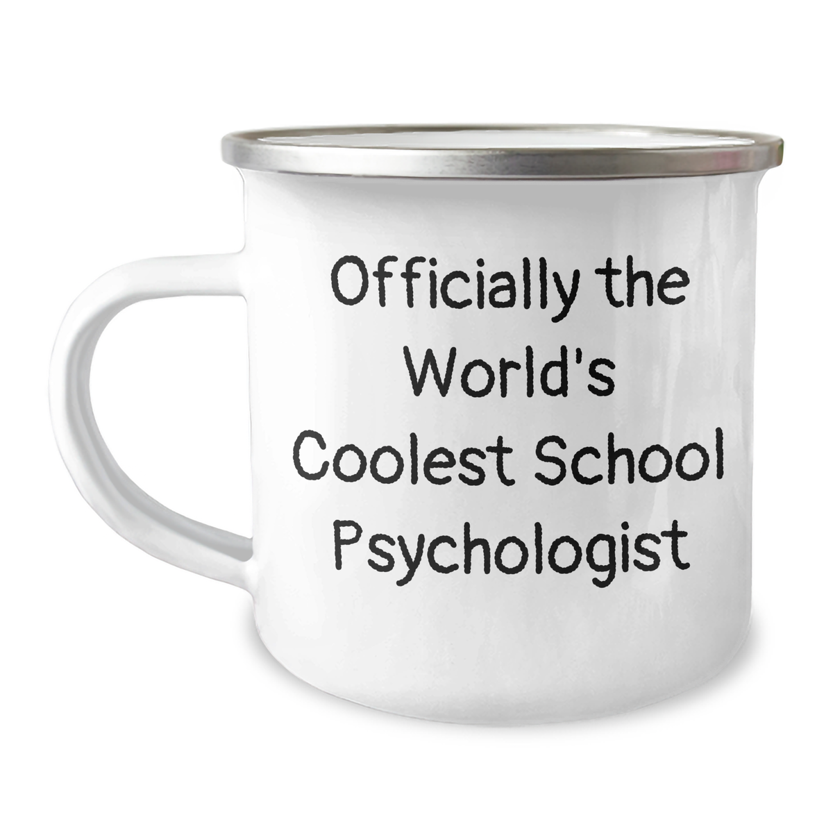 Funny School Psychologist Gifts from Friends - Officially The World's Coolest School Psychologist Camping Mug for Men, Unique Father's Day Unique Gifts for School Psychologist - Image 1