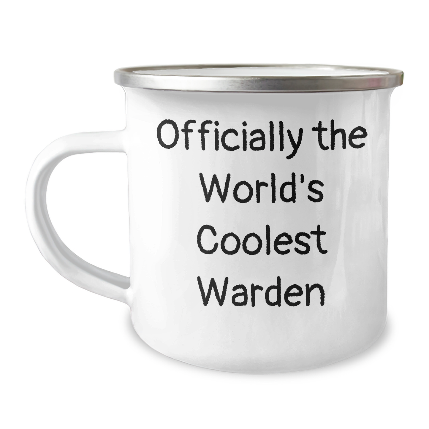 Warden Gifts, Camping Mug, Funny Quote - 'Officially The World's Coolest Warden' Gifts from Family to Men, Unique Father's Day Unique Gifts for Warden Enthusiasts - Image 1