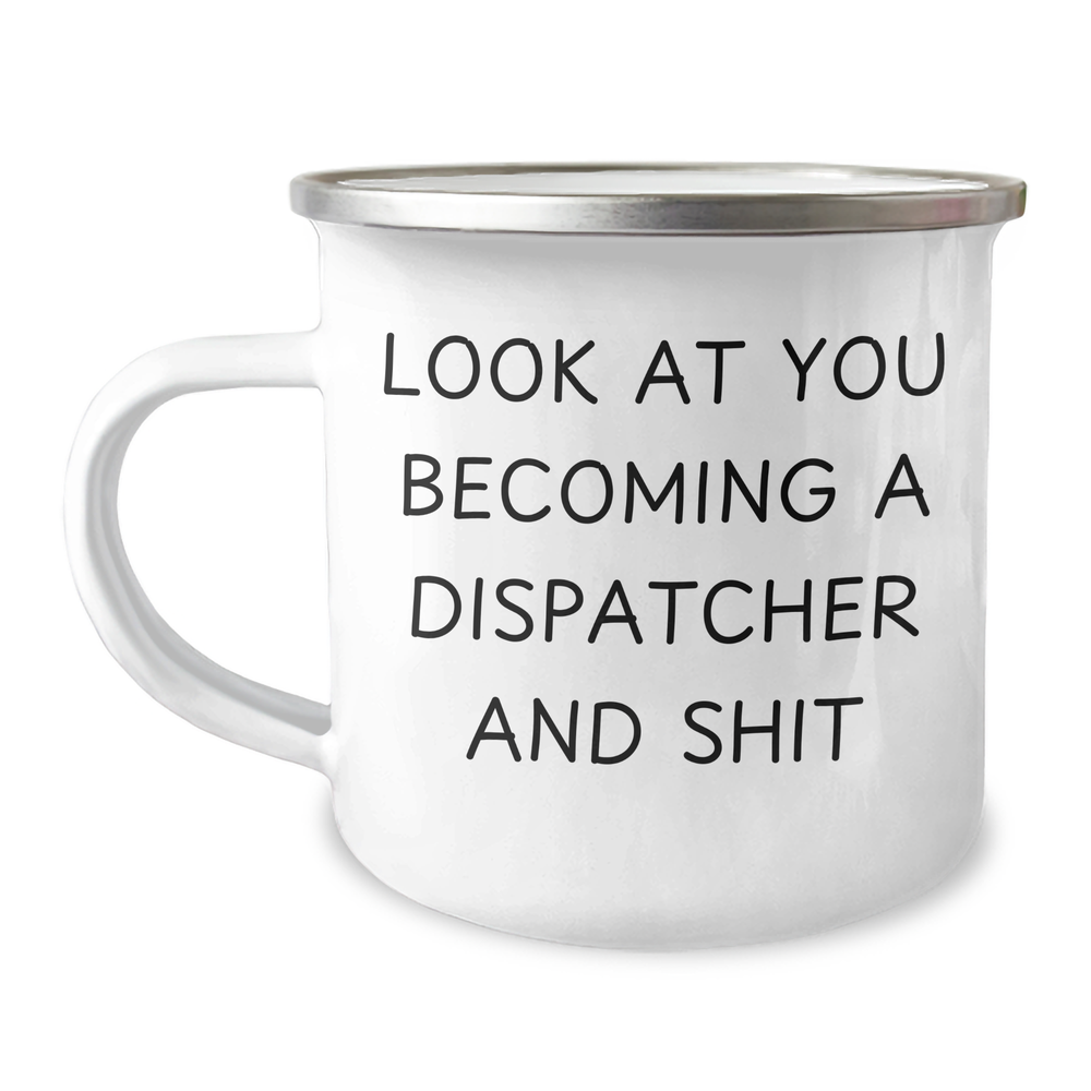 Funny Dispatcher Gifts for Her from Family, Unique Camping Mug for Mother's Day - Image 1