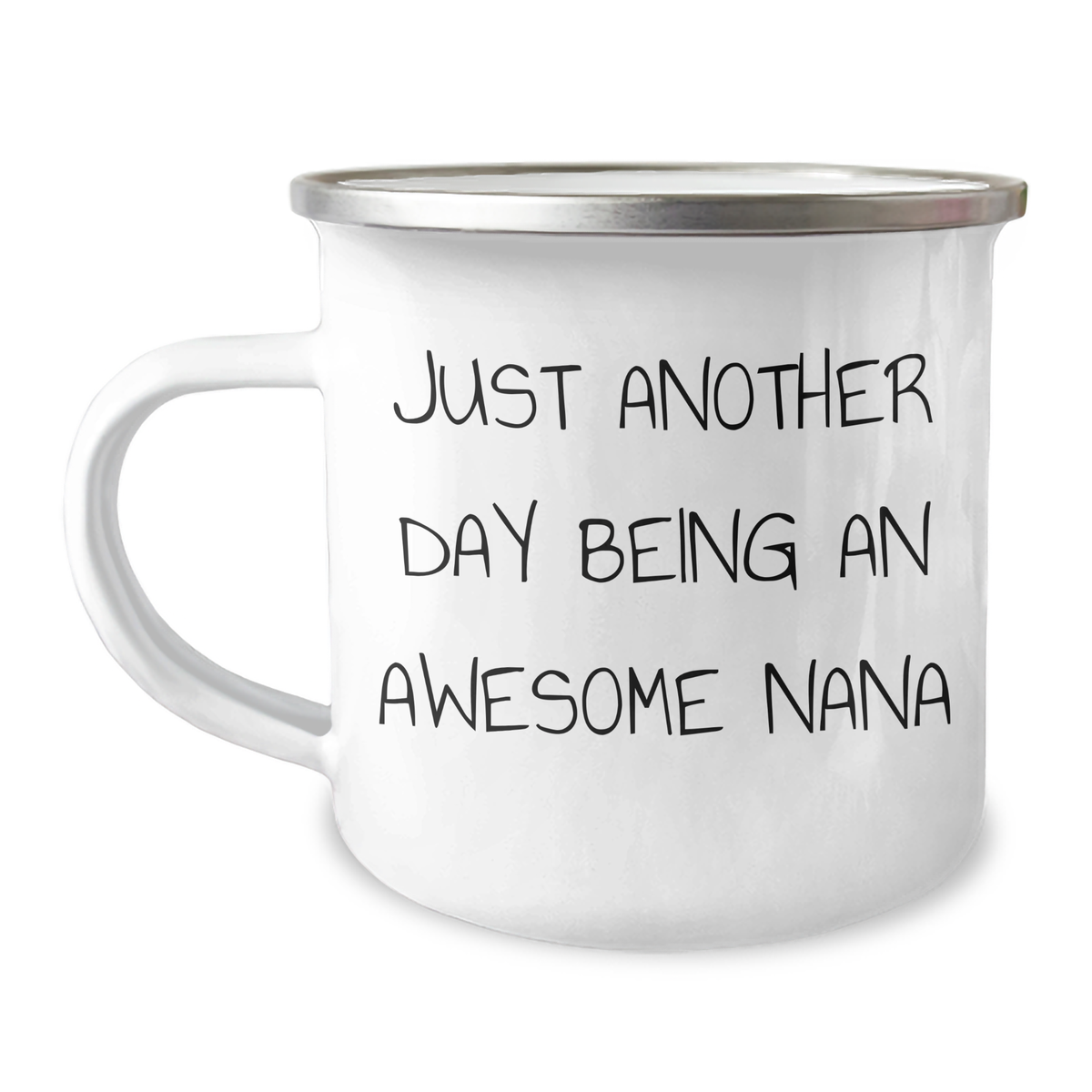 Funny Nana Camping Mug Gifts from Family for Nana's Awesome Day, Just Another Day Being An Awesome Nana Quote - Image 1