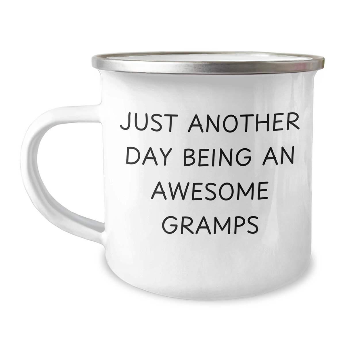 Funny Gramps Camping Mug Gifts from Men, Unique Gramps Father's Day Unique Gifts for Gramps, Just Another Day Being an Awesome Gramps Quote - Image 1