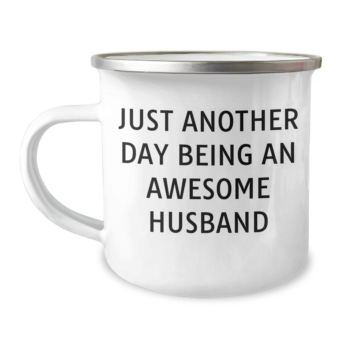 Funny Husband Gifts from Men for Husband Graduation Unique Gifts - Just Another Day Being An Awesome Husband Camping Mug - Image 1