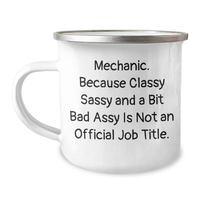 Load image into Gallery viewer, Funny Mechanic Gifts, 12oz Camping Mug for Father&#39;s Day from Friends - Image 1

