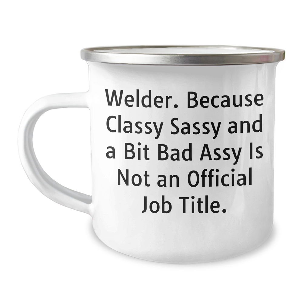 Funny Welder Gifts, Camping Mug for Welders, Gifts from Men to Coworkers, Welder Humor Graduation Unique Gifts - Image 1