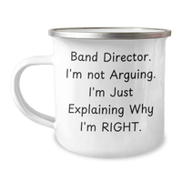 Load image into Gallery viewer, Funny Band Director Quotes Gifts from Friends for Men Graduation Unique Camping Mug - Image 1
