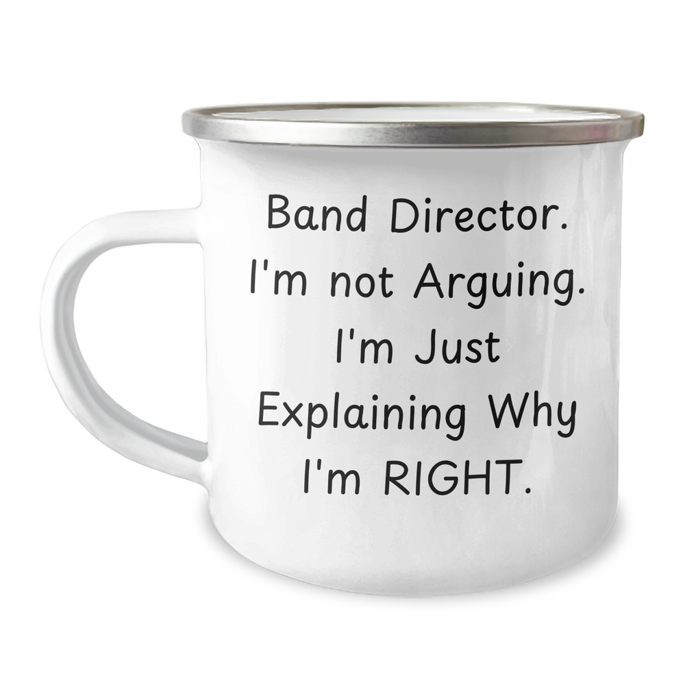 Funny Band Director Quotes Gifts from Friends for Men Graduation Unique Camping Mug - Image 1