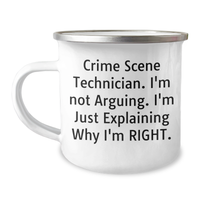 Load image into Gallery viewer, Crime Scene Technician Gifts, Funny Quote Camping Mug for Father&#39;s Day, Gifts from Friends to Crime Scene Technician - Image 1
