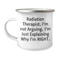 Load image into Gallery viewer, Radiation Therapist Gifts, Funny Camping Mug, Mother&#39;s Day Unique Gifts from Men to Radiation Therapist Women Friends Coworkers Family - Image 1
