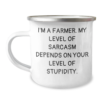 Load image into Gallery viewer, Farmer&#39;s Sarcasm Camping Mug for Mom, Gifts from Family - Unique Funny Gifts for Mother&#39;s Day - Image 1
