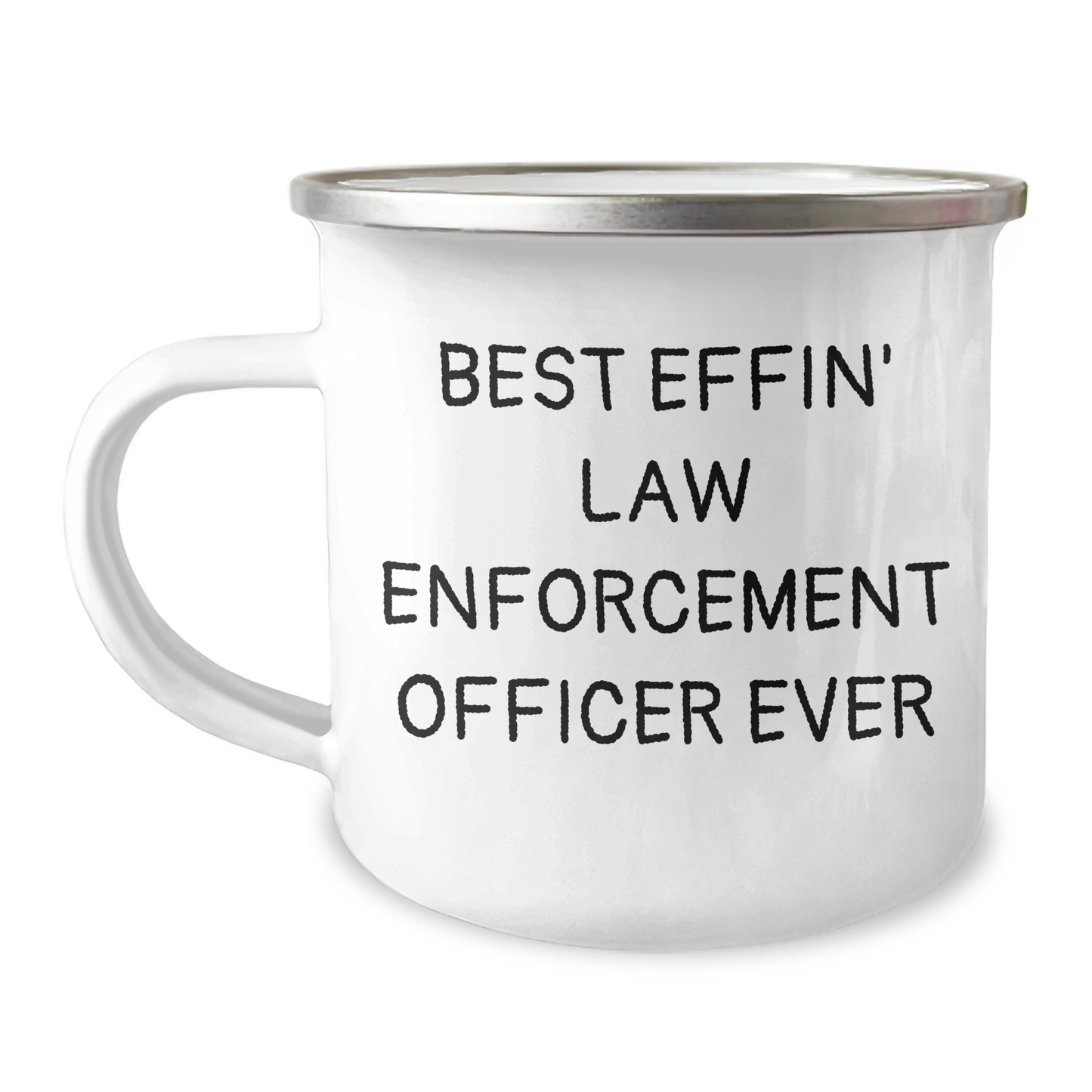 Funny Law Enforcement Officer Gifts - 'Best Effin' Dad' Camping Mug for Father's Day, Gifts from Men to Law Enforcement Officers - Image 1