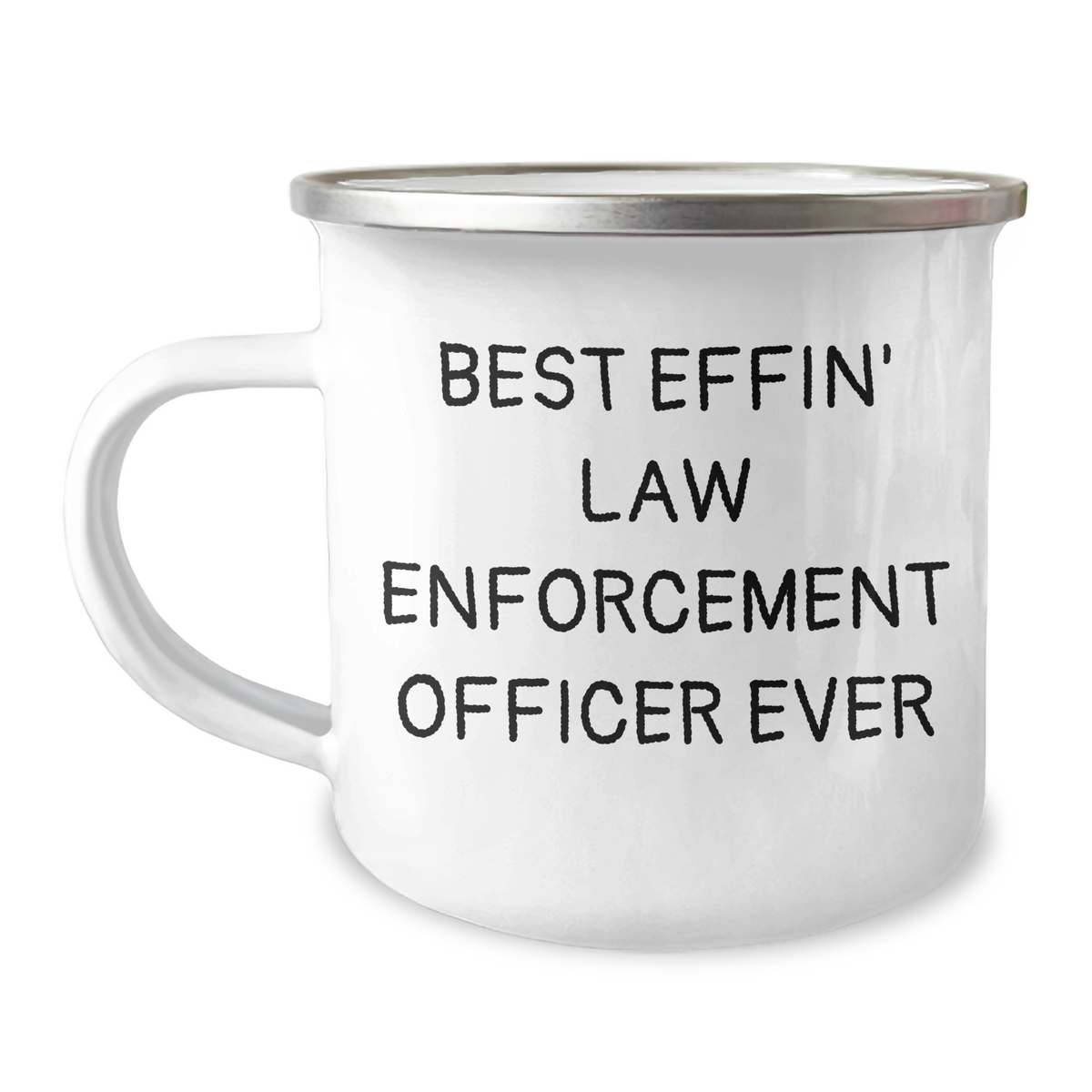 Funny Law Enforcement Officer Gifts - 'Best Effin' Dad' Camping Mug for Father's Day, Gifts from Men to Law Enforcement Officers - Image 1