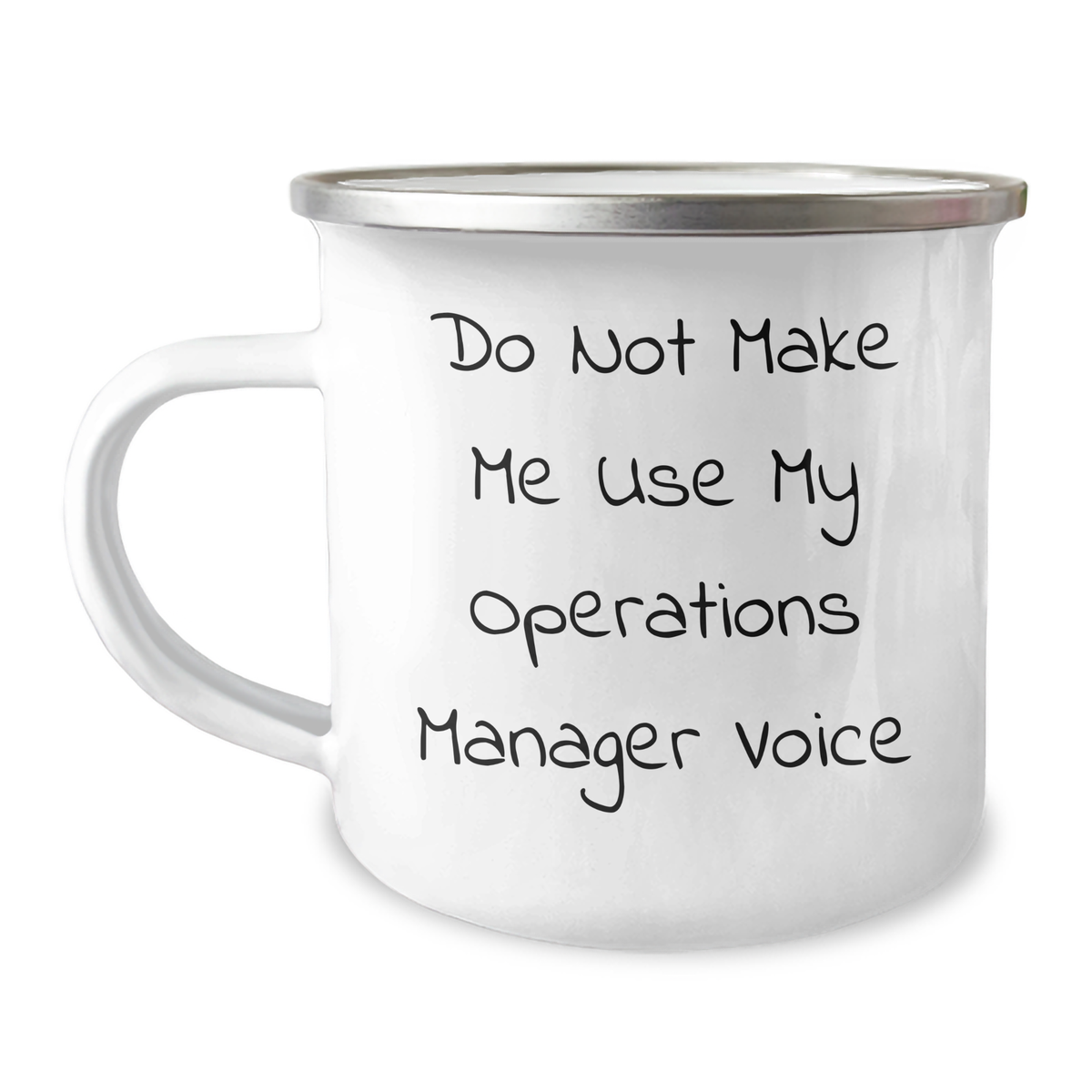 Funny Operations Manager Gifts, 'Do Not Make Me Use My Operations Manager Voice' Camping Mug, Graduation Unique Gifts from Friends to Operations Manager - Image 1