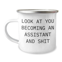 Load image into Gallery viewer, Funny Assistant Gifts for Graduation - Look At You Becoming An Assistant And Shit, Men Gifts from Coworkers to Assistant - Image 1
