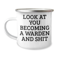 Load image into Gallery viewer, Warden Gifts - Funny Camping Mug, Warden Enthusiasts, Graduation Unique Gifts from Friends to Warden - Image 1
