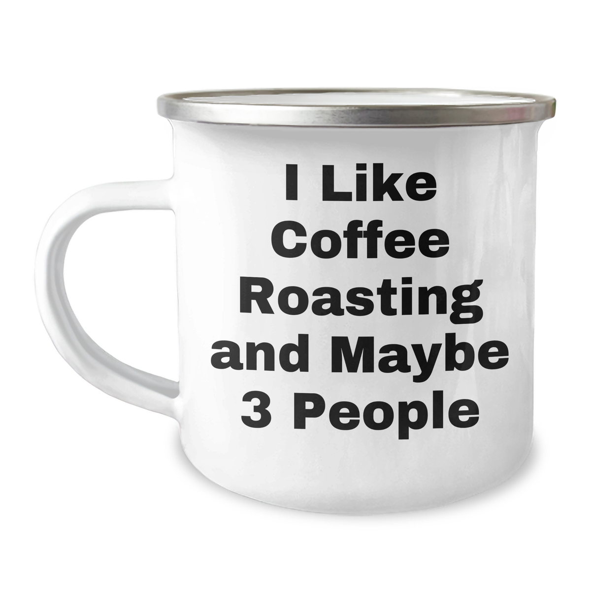 Coffee Roasting Enthusiasts Gifts from Men to Friends for Graduation - Funny Camping Mug, 12 oz Stainless Steel with Enamel Finish - Image 1