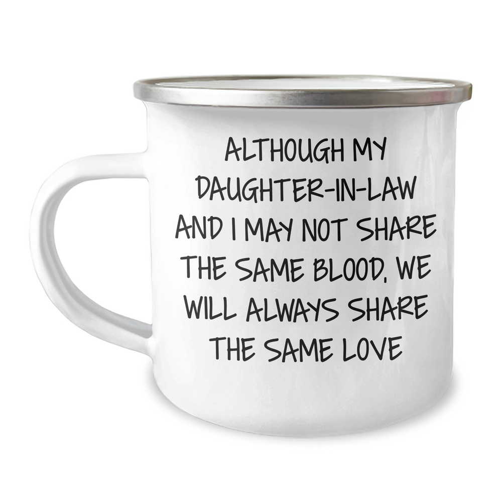 Daughter-in-law Love Gifts from Family Friends - Camping Mug for Graduation with Inspirational Quote - Image 1