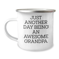 Load image into Gallery viewer, Funny Just Another Day Being An Awesome Grandpa Grandpa Gifts for Graduation Camping Mug from Family - Image 1
