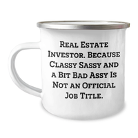 Load image into Gallery viewer, Funny Real Estate Investor Gifts, Camping Mug for Dad, Gifts from Family, Real Estate Investor Quote, Perfect Father&#39;s Day Unique Gifts for Men - Image 1
