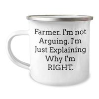 Load image into Gallery viewer, Funny Farmer Gifts from Friends - Camping Mug for Men - &#39;I&#39;m Not Arguing&#39; Graduation Unique Gifts - Image 1
