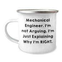 Load image into Gallery viewer, Funny Mechanical Engineer Gifts from Friends for Men - &#39;I&#39;m Not Arguing. I&#39;m Just Explaining Why I&#39;m Right.&#39; Graduation Unique Gifts for Him - Image 1
