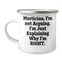 Load image into Gallery viewer, Mortician Humor Gifts from Men to Mortician Friends, Unique Camping Mug for Mother&#39;s Day - Image 1
