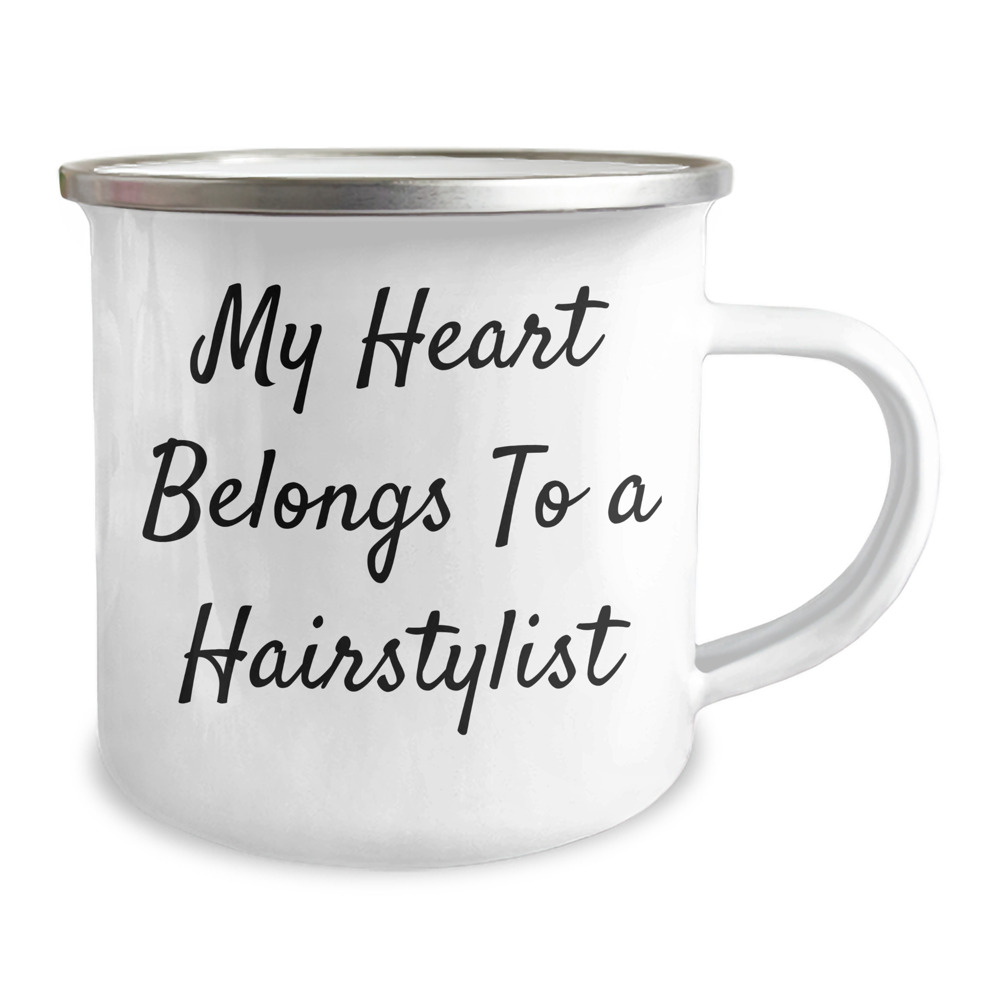 Hairstylist Gifts from Friends and Family, 'My Heart Belongs To A Hairstylist', Funny Camping Mug for Dad, Funny Father's Day Unique Gifts - Image 2