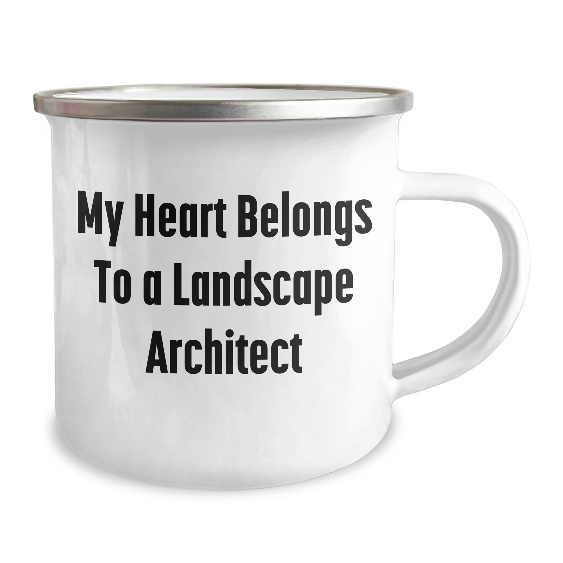 Funny Landscape Architect Gifts, My Heart Belongs To A Landscape Architect Camping Mug for Her, Gifts from Men to Women, Unique Mother's Day Unique Gifts for Landscape Architect Lovers - Image 2