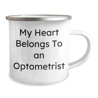 Load image into Gallery viewer, Optometrist Gifts, Funny Quote Camping Mug, 12 oz Stainless Steel, Gifts from Family, Father&#39;s Day Unique Gifts for Optometrist - Image 2
