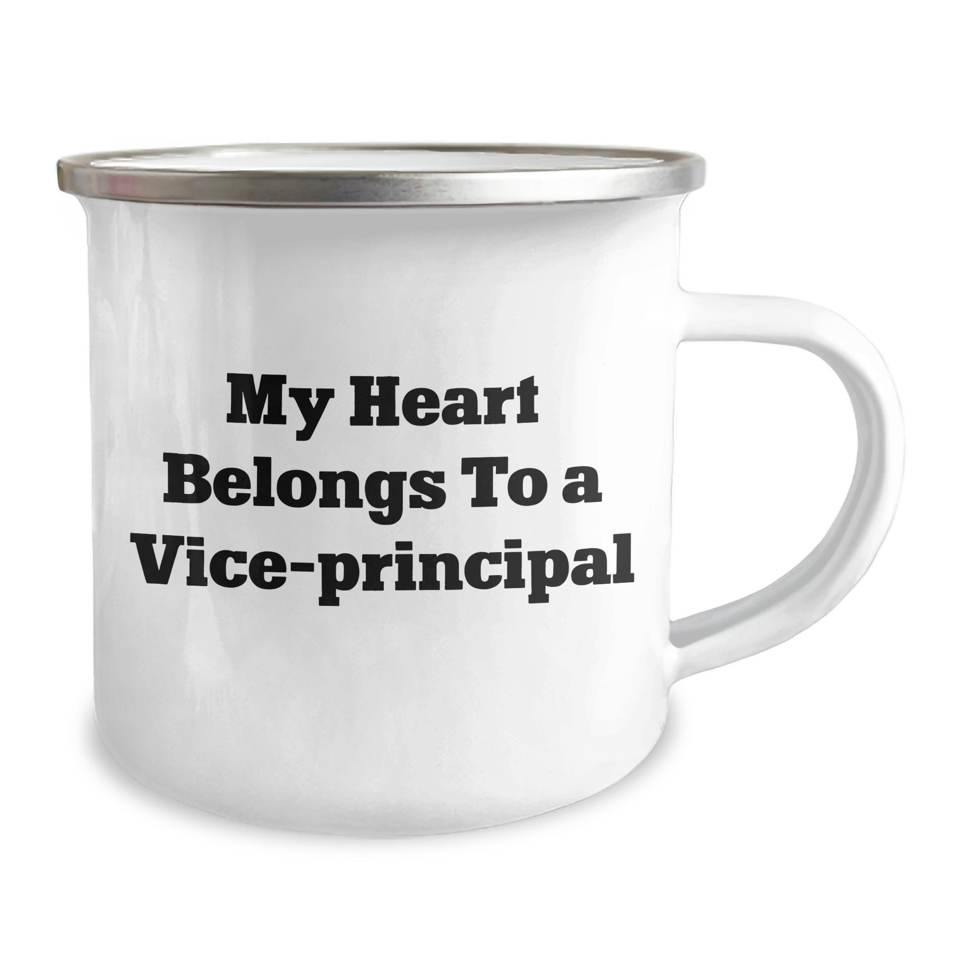Funny Vice-Principal Gifts from Friends - My Heart Belongs To A Vice-Principal Camping Mug for Men - Unique Father's Day Unique Gifts - Image 2
