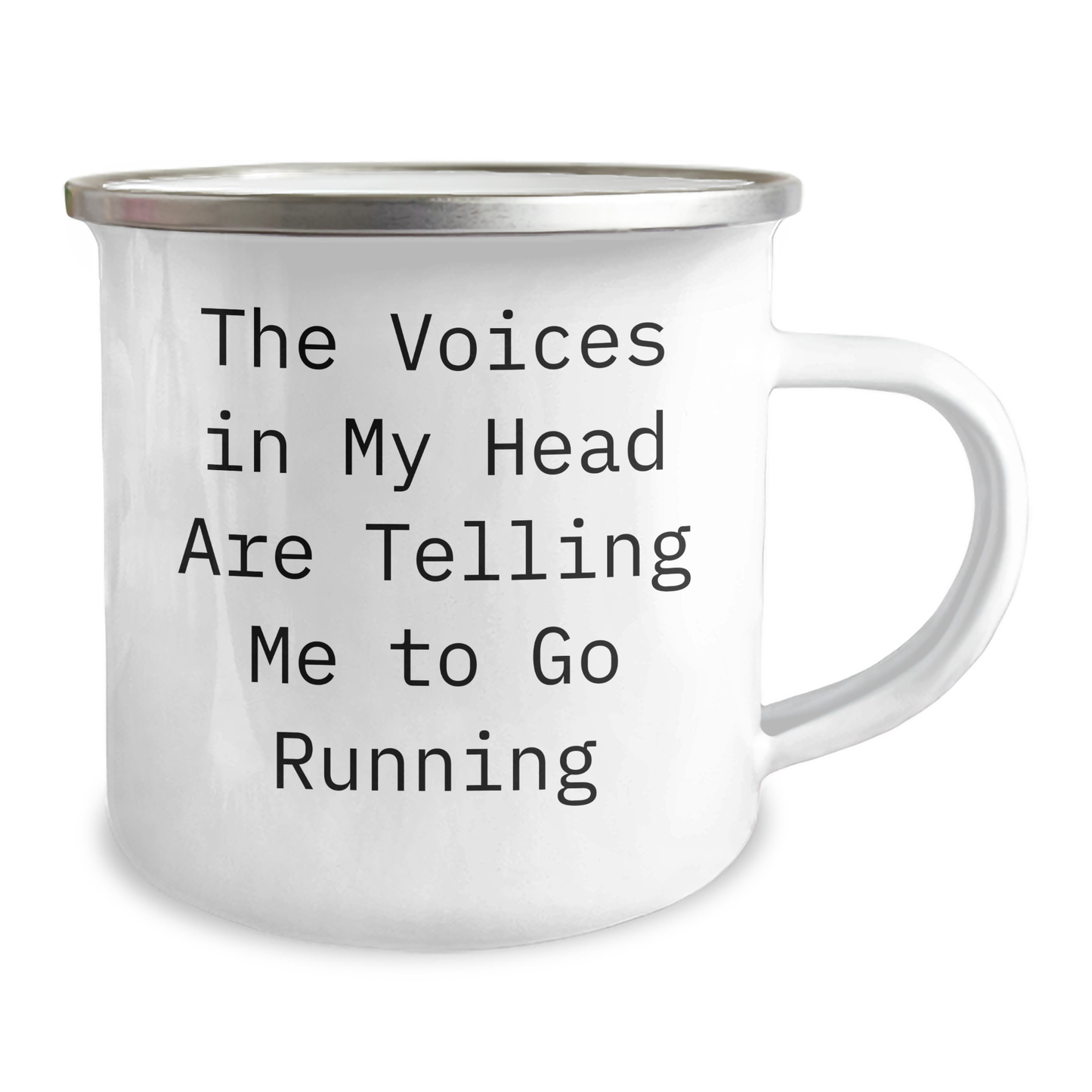Funny Running Gifts for Men - 'The Voices In My Head Are Telling Me To Go Running' Camping Mug, Father's Day Unique Gifts from Men to Running Enthusiasts - Image 2