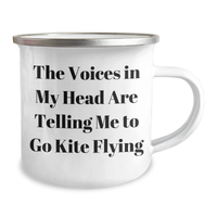 Load image into Gallery viewer, Kite Flying Gifts for Men - The Voices In My Head Are Telling Me To Go Kite Flying - Funny Camping Mug for Father&#39;s Day - Image 2
