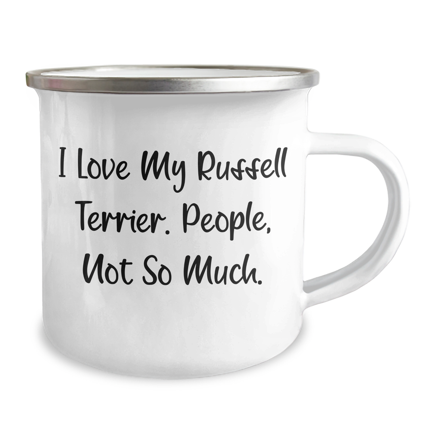 Russell Terrier Dog Lovers' Funny Camping Mug Gifts from Friends for Men - I Love My Russell Terrier. People, Not So Much. - Image 2