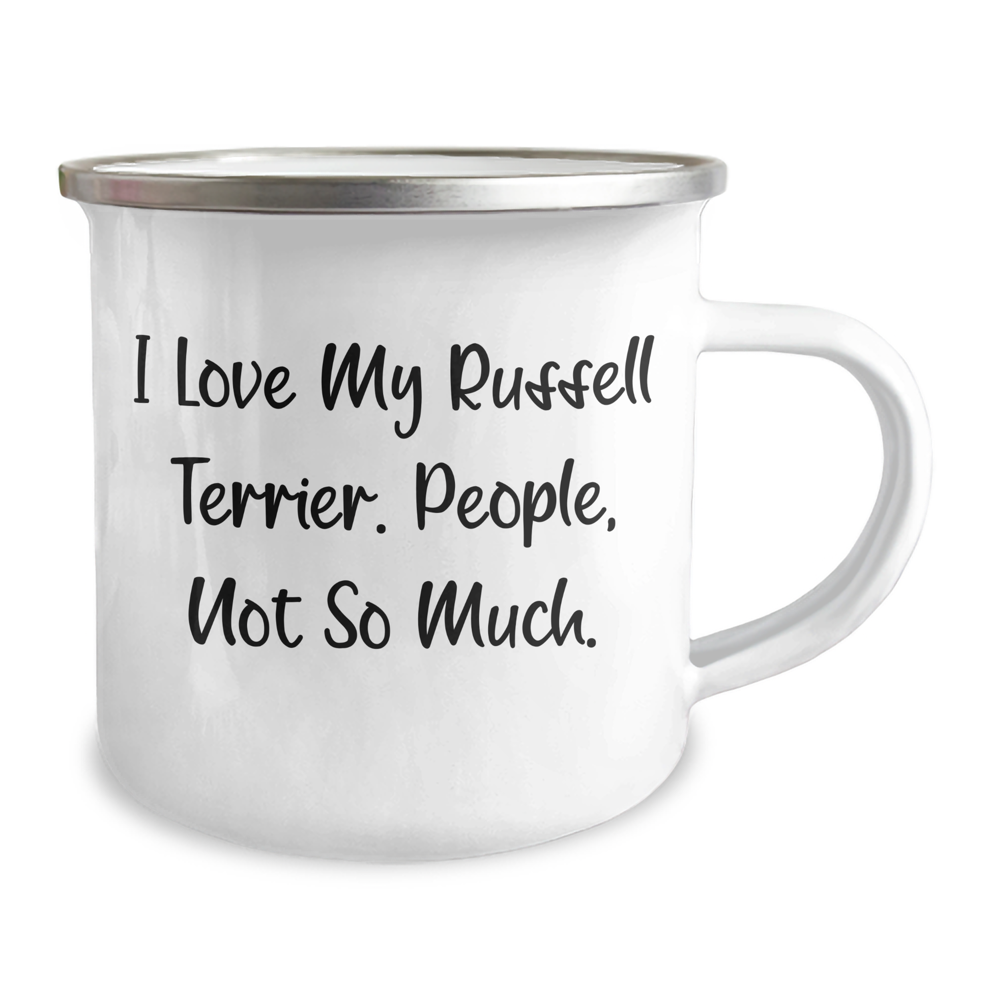 Russell Terrier Dog Lovers' Funny Camping Mug Gifts from Friends for Men - I Love My Russell Terrier. People, Not So Much. - Image 2