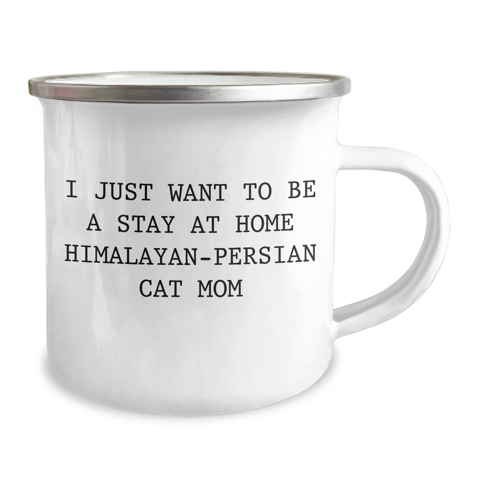 Himalayan-Persian Cat Mom Gifts for Dad - Funny Camping Mug 'I Just Want To Be A Stay At Home Himalayan-persian Cat Mom' - Father's Day Unique Gifts from Mom to Dad - Image 2
