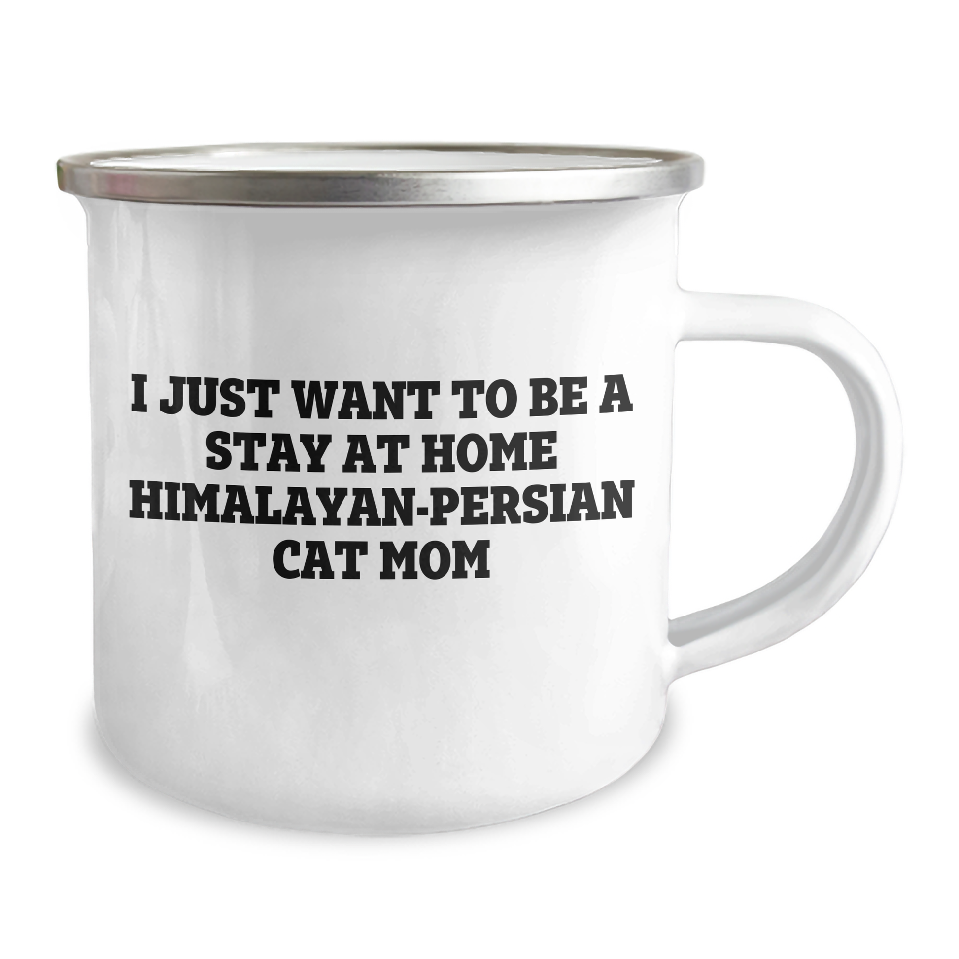Himalayan-Persian Cat Mom Gifts for Him, Funny Camping Mug for Father's Day, 'I Just Want To Be A Stay At Home Himalayan-persian Cat Mom', Unique Gift from Friends, Family or Coworkers for Him - Image 2