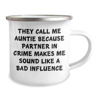Load image into Gallery viewer, Auntie&#39;s Camping Mug - &#39;They Call Me Auntie...&#39;- Funny Gift for Auntie from Family, Friends, or Coworkers on Father&#39;s Day - Image 2
