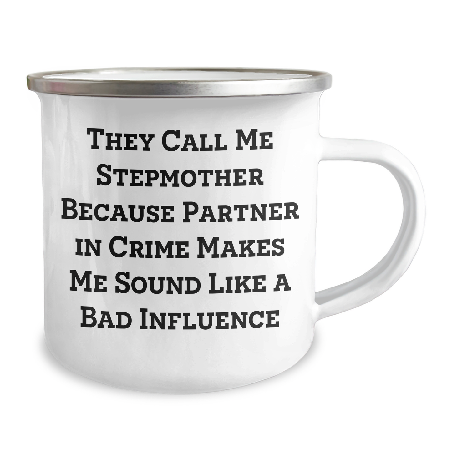 Funny Stepmother Gifts, Partner in Crime Stepmother Camping Mug, Father's Day Unique Gifts from Family - Image 2