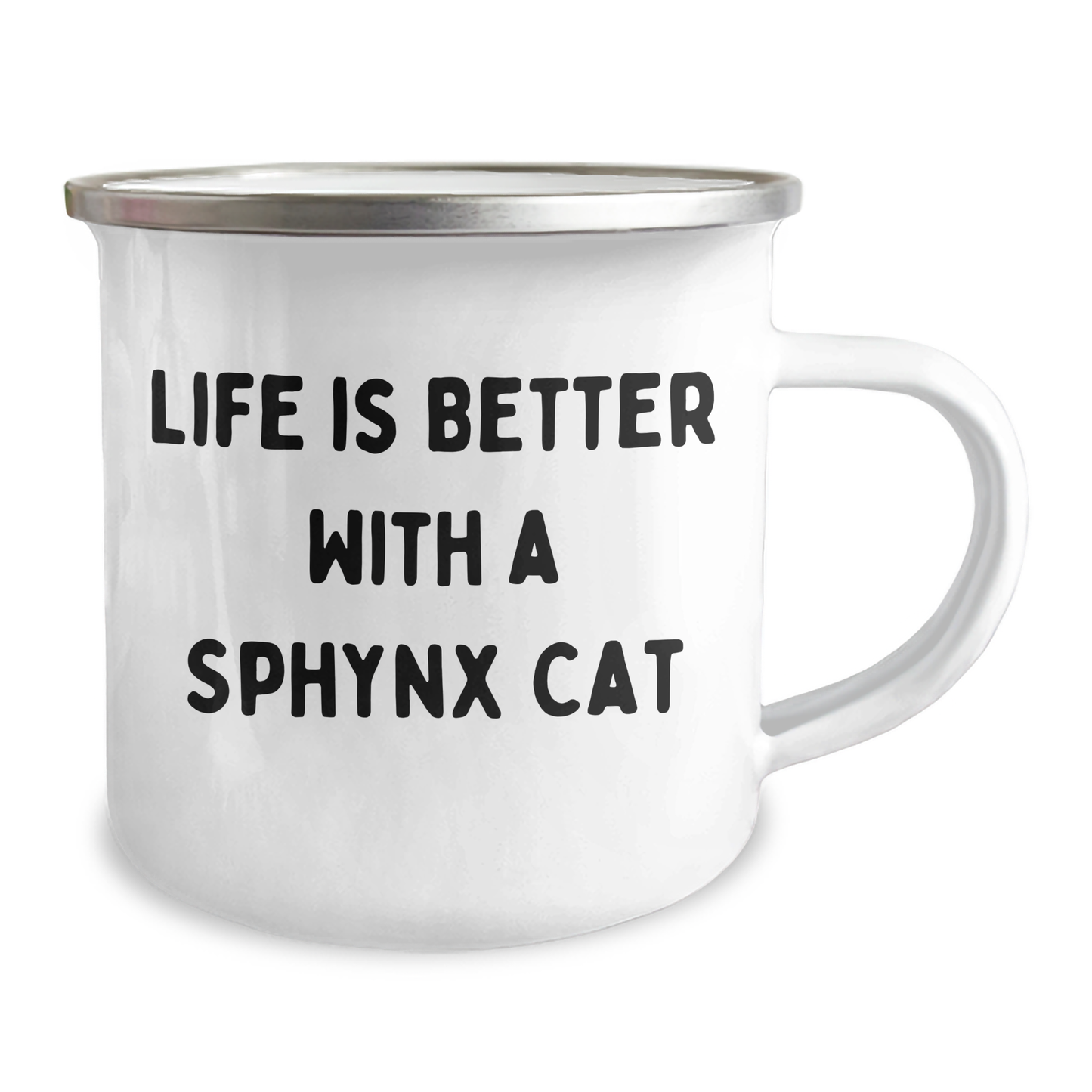 Sphynx Cat Lover Gifts From Men to Dad on Father's Day - Life is Better with a Sphynx Cat, Camping Mug for Sphynx Cat Enthusiasts, Funny Quote - Image 2